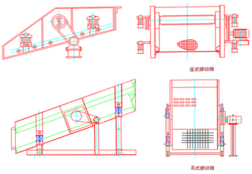 單軸振動(dòng)篩產(chǎn)品外形示意圖-同鑫振動(dòng)機(jī)械